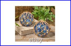 Set of 2 6 Illuminated Fisherman Spheres by Valerie-Blue