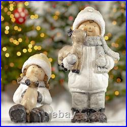 Set of 2 Christmas Figurines Tushkas Collection