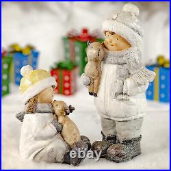 Set of 2 Christmas Figurines Tushkas Collection