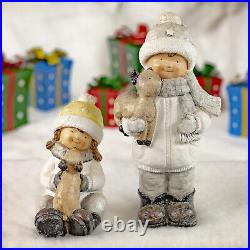 Set of 2 Christmas Figurines Tushkas Collection