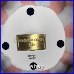 Set of 2 MACKENZIE CHILDS Pumpkins, Rosy Stripe and Check set NIB