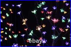 Set of 3 LED Cherry Blossom Trees, 4FT 5FT and 6FT Lighted Artificial Trees M Set of 3 LED Cherry Blossom Trees, 4FT 5FT and 6FT Lighted Artificial Trees M