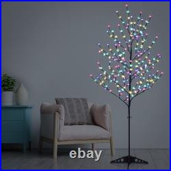Set of 3 LED Cherry Blossom Trees, 4FT 5FT and 6FT Lighted Artificial Trees M Set of 3 LED Cherry Blossom Trees, 4FT 5FT and 6FT Lighted Artificial Trees M