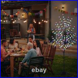 Set of 3 LED Cherry Blossom Trees, 4FT 5FT and 6FT Lighted Artificial Trees M Set of 3 LED Cherry Blossom Trees, 4FT 5FT and 6FT Lighted Artificial Trees M