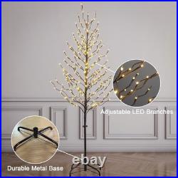 Set of 3 Star Light Trees Christmas Decorations, Including 3 feet, 5 feet, an