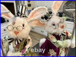 Set of Mark Roberts Spring Mr. Cottontail 20 Rabbits Grandpas Large Easter