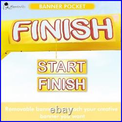 Sewinfla 20ft Inflatable ArchYellow with Start Finish Line Banners and Blower Sewinfla 20ft Inflatable ArchYellow with Start Finish Line Banners and Blower