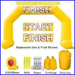 Sewinfla 20ft Inflatable ArchYellow with Start Finish Line Banners and Blower Sewinfla 20ft Inflatable ArchYellow with Start Finish Line Banners and Blower