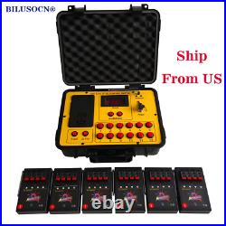 Ship From USA 24 Cues 500M fireworks firing system ABS remote Waterproof Case