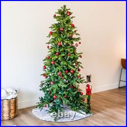 Slim and Stately Indoor Unlit Artificial Christmas Tree 7 ft by Sunnydaze