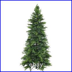 Slim and Stately Indoor Unlit Artificial Christmas Tree 7 ft by Sunnydaze