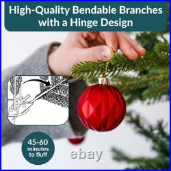 Slim and Stately Indoor Unlit Artificial Christmas Tree 7 ft by Sunnydaze