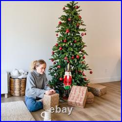 Slim and Stately Indoor Unlit Artificial Christmas Tree 7 ft by Sunnydaze
