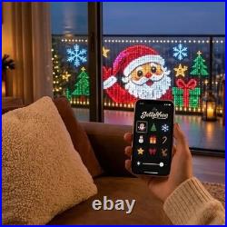 Smart LED Curtain Lights App-Controlled Outdoor Christmas Balcony Decor