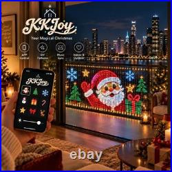 Smart LED Curtain Lights App-Controlled Outdoor Christmas Balcony Decor