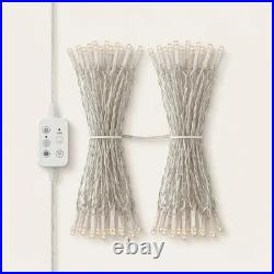 Smart LED Curtain Lights App-Controlled Outdoor Christmas Balcony Decor