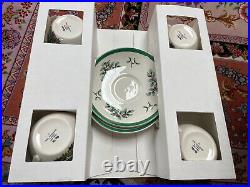 Spode Christmas Tree 20 Piece Set Box Plates Cups & Saucers England EUC Vintage