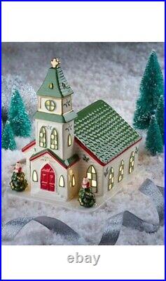 Spode Christmas Tree Collection Miniature Christmas Village. 3 Piece Set. New
