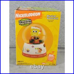SpongeBob SquarePants Musical Waterball Jingle Bells Enesco 2004 Snow Globe