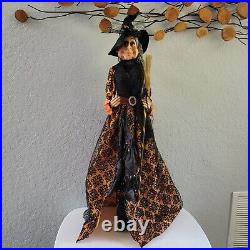 Spooky Night Halloween Witch Doll Standing 35 Tall