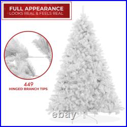 Spruce Realistic Artificial Holiday Christmas Tree with Metal Stand