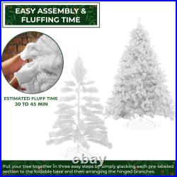 Spruce Realistic Artificial Holiday Christmas Tree with Metal Stand