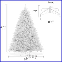 Spruce Realistic Artificial Holiday Christmas Tree with Metal Stand