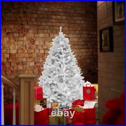 Spruce Realistic Artificial Holiday Christmas Tree with Metal Stand