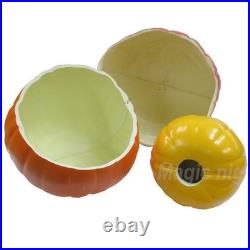 Stacking Halloween Pumpkin Lantern Decor Set, Large Jaco Ornament, Used