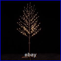 Star Light Tree Set 4ft, 5ft and 6ft with 128/216/256 Warm White LEDs for Hol