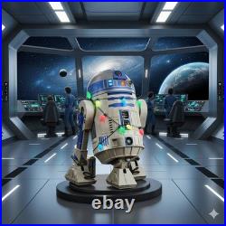 Star Wars 3.5ft Animated LED R2-D2 with Sound and Light Effects IN HAND