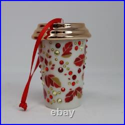 Starbucks Swarovski Limited Ceramic Crystal Ornament Coffee Cup 2013 Mermaid