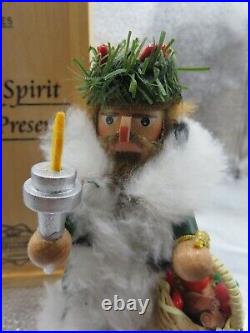 Steinbach Limited Ed. GHOST OF SPIRIT -PAST & PRESENT -SIGNED! 5.5 tall NIB
