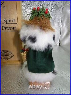 Steinbach Limited Ed. GHOST OF SPIRIT -PAST & PRESENT -SIGNED! 5.5 tall NIB