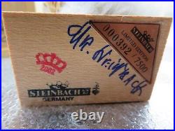 Steinbach Limited Ed. GHOST OF SPIRIT -PAST & PRESENT -SIGNED! 5.5 tall NIB
