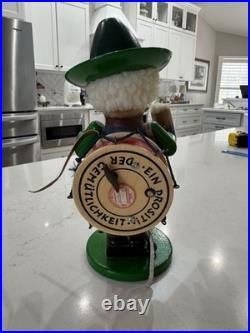 Steinbach Lowenbrau Drummer German Wooden Nutcracker Hand Painted 11 in