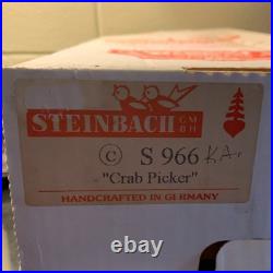 Steinbach Nutcracker 16 Crab Picker Handmade Germany S966 with Tag & Box Signed