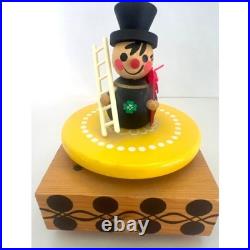 Steinbach Volkskunst Thorens Chim Chim Cheree Music Box Chimney Sweep Switzerlan