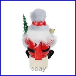 Steinbach Wooden Christmas Shelf Sitter, Santa with Tree, 8in