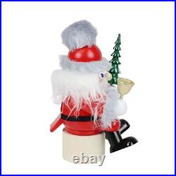 Steinbach Wooden Christmas Shelf Sitter, Santa with Tree, 8in