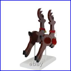 Steinbach Wooden Santa on His Sled with Reindeer Nutcracker, 18.11 Steinbach Wooden Santa on His Sled with Reindeer Nutcracker, 18.11