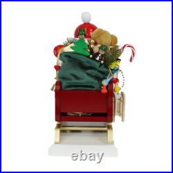Steinbach Wooden Santa on His Sled with Reindeer Nutcracker, 18.11 Steinbach Wooden Santa on His Sled with Reindeer Nutcracker, 18.11