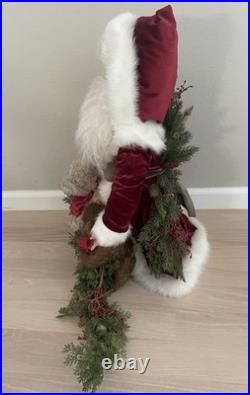 Stone Soup Santa Clause Red Coat w 3 Teddy Bears Signed Shelie McCall 2013 OOAK