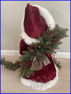 Stone Soup Santa Clause Red Coat w 3 Teddy Bears Signed Shelie McCall 2013 OOAK