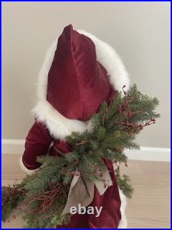 Stone Soup Santa Clause Red Coat w 3 Teddy Bears Signed Shelie McCall 2013 OOAK