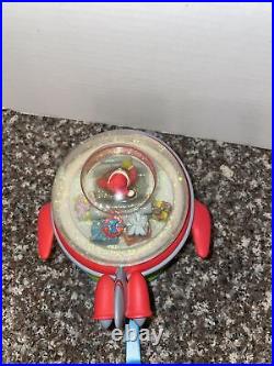 Super-Sonic Santa Stocking Holder X-mas Snow Globe BOMBAY KIDS VERY RARE Works