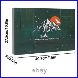 Survival Kit Advent Calendar Christmas Countdown Small Portable Camping Gear