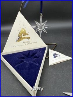 Swarovski 1995 Annual Snowflake Christmas Ornament Crystal Box