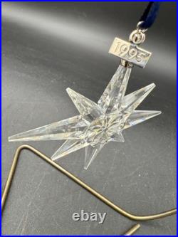 Swarovski 1995 Annual Snowflake Christmas Ornament Crystal Box