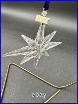 Swarovski 1995 Annual Snowflake Christmas Ornament Crystal Box